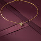 Luxury Halo Diamond Gold Necklace jewellery product view 1