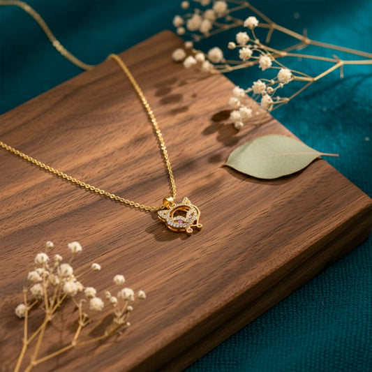 Celestia Star Halo Pendant Necklace jewellery product view 1