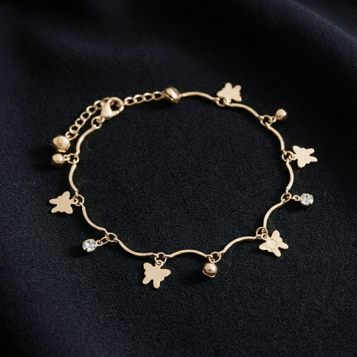 Luna Elegance Charm Anklet jewellery product view 1