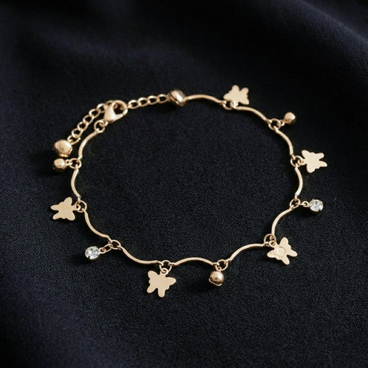 Luna Elegance Charm Anklet jewellery product view 1
