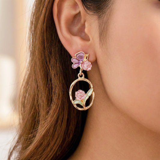 Roselle Luxe Drops Earrings jewellery product view 2