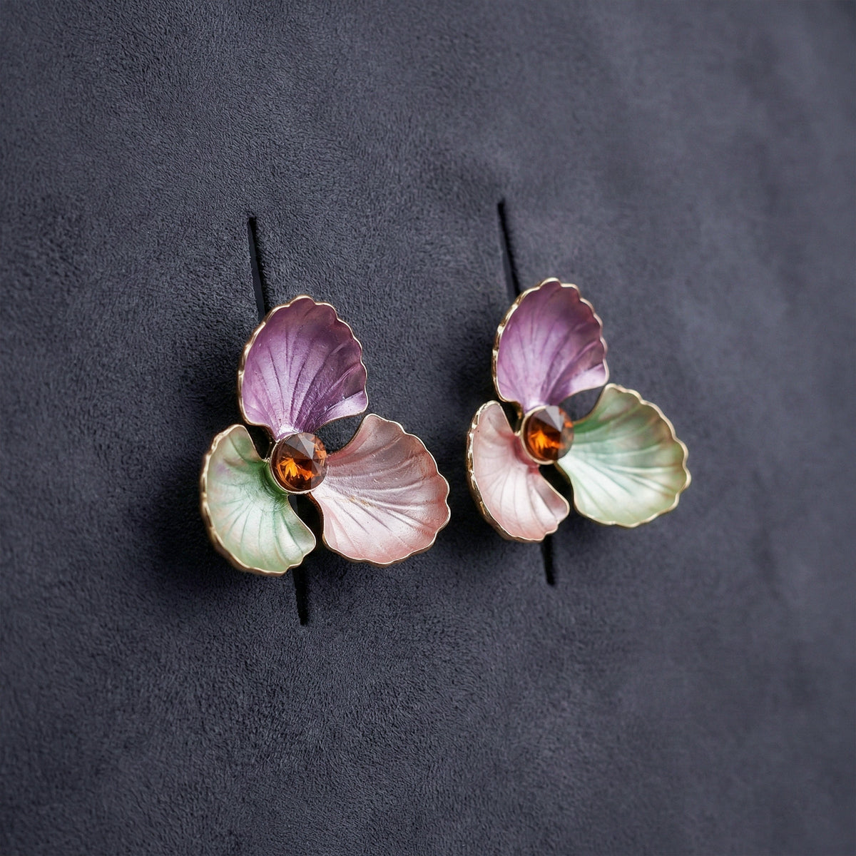 Pastel Bloom Luxe Earrings jewellery product view 3