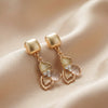 Golden Leaf Designer Earrings jewellery product view 1