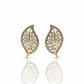 Leaf Luxe Stud Earrings jewellery product view 6