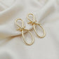 Luxe Knot Loop Drop Earrings jewellery product view 4