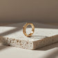 Hexagon Crystal Gold Ring jewellery product view 1