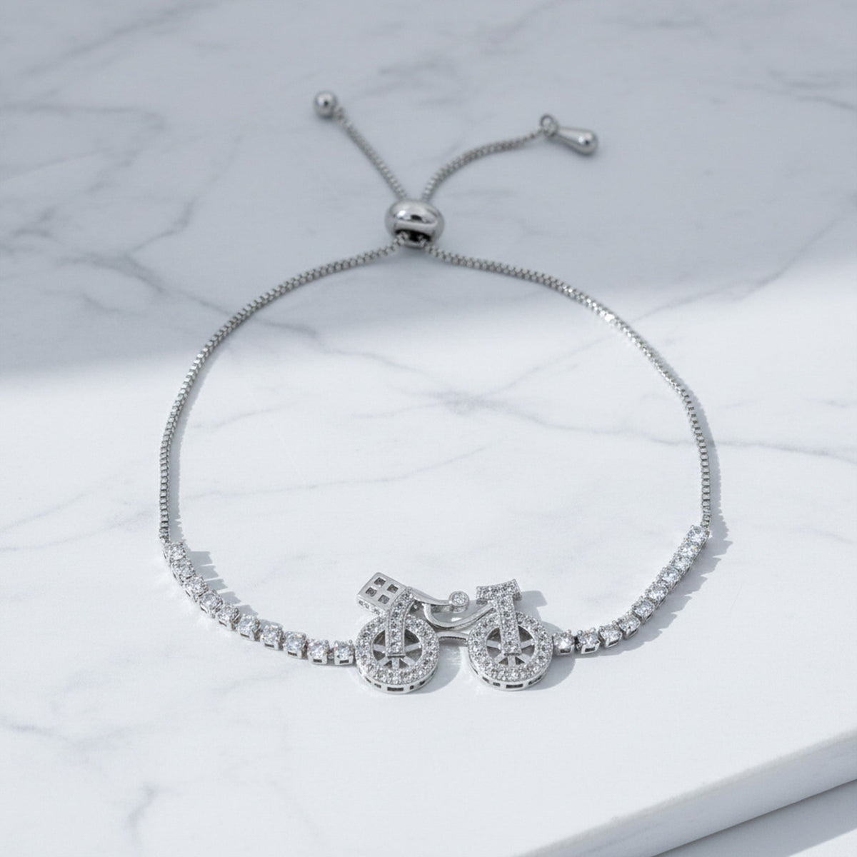 Silver Cycle Elegance Bracelet jewellery product view 4