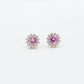 Rose Glow Floral Halo Earrings jewellery product view 6