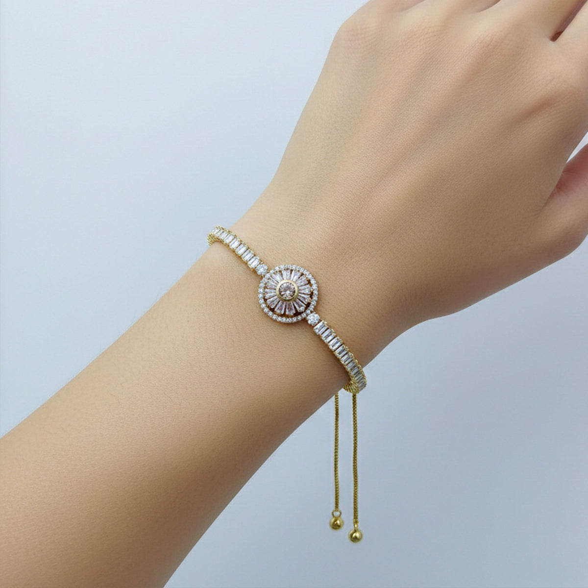 Luxe Orbit Zircon Bracelet jewellery product view 1