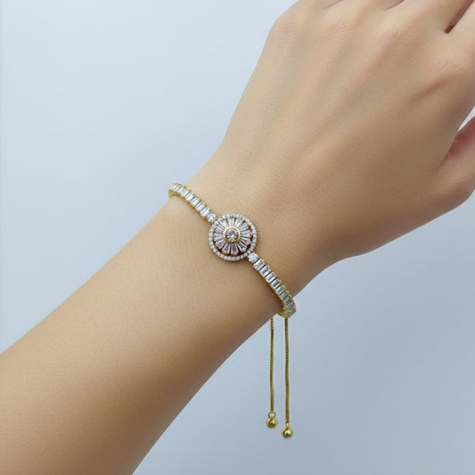 Luxe Orbit Zircon Bracelet jewellery product view 1