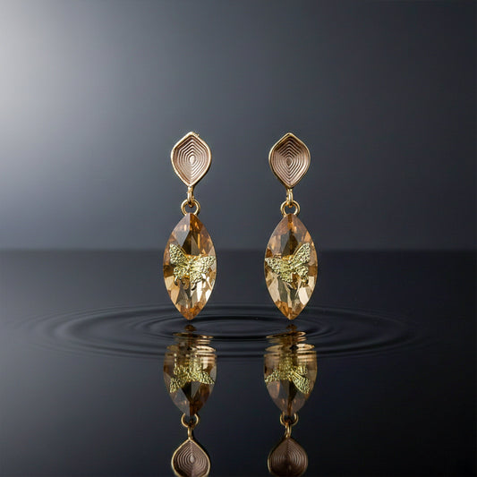 Nova Crystal Butterfly Earrings jewellery product view 1