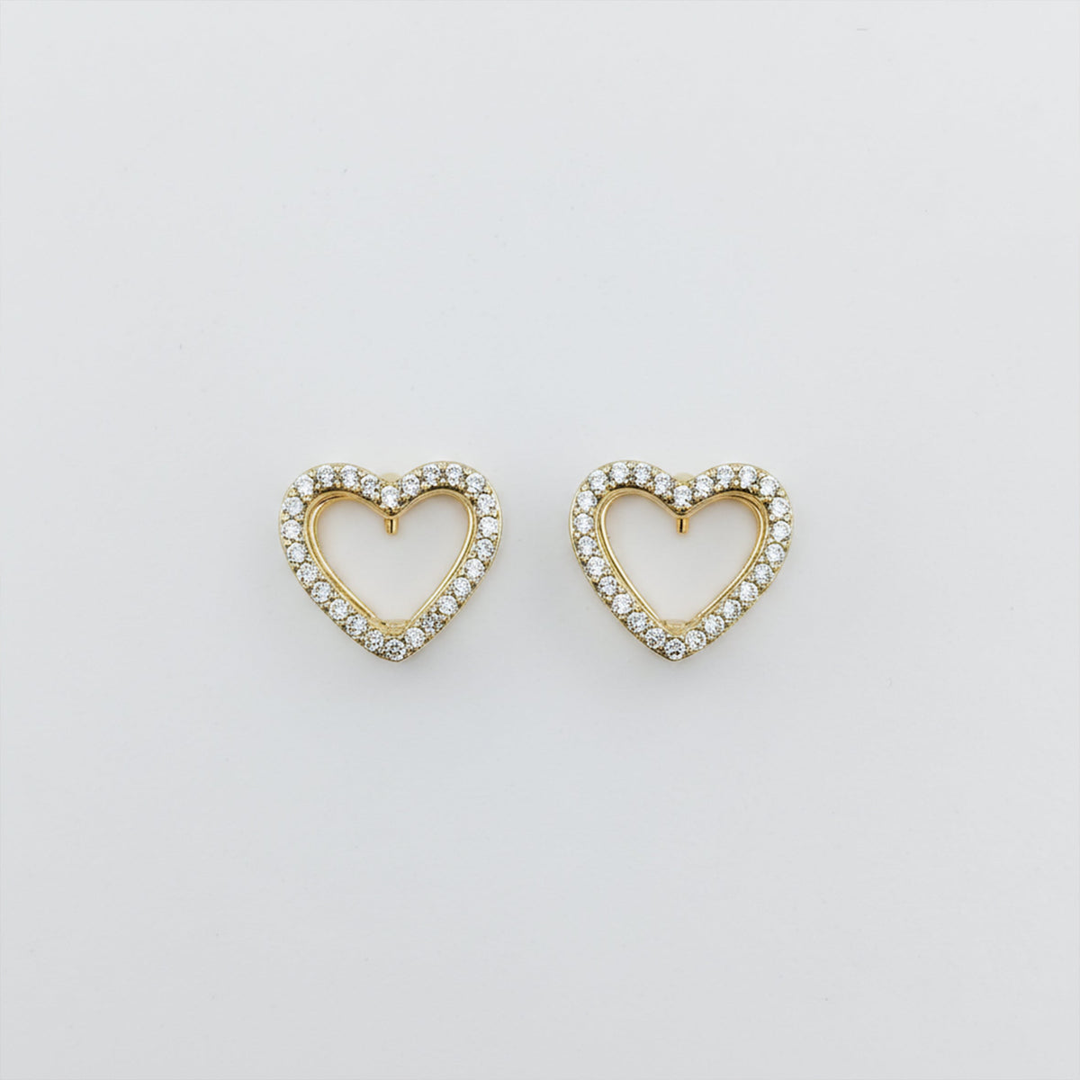 Celestia Love Crystal Heart Earrings jewellery product view 7