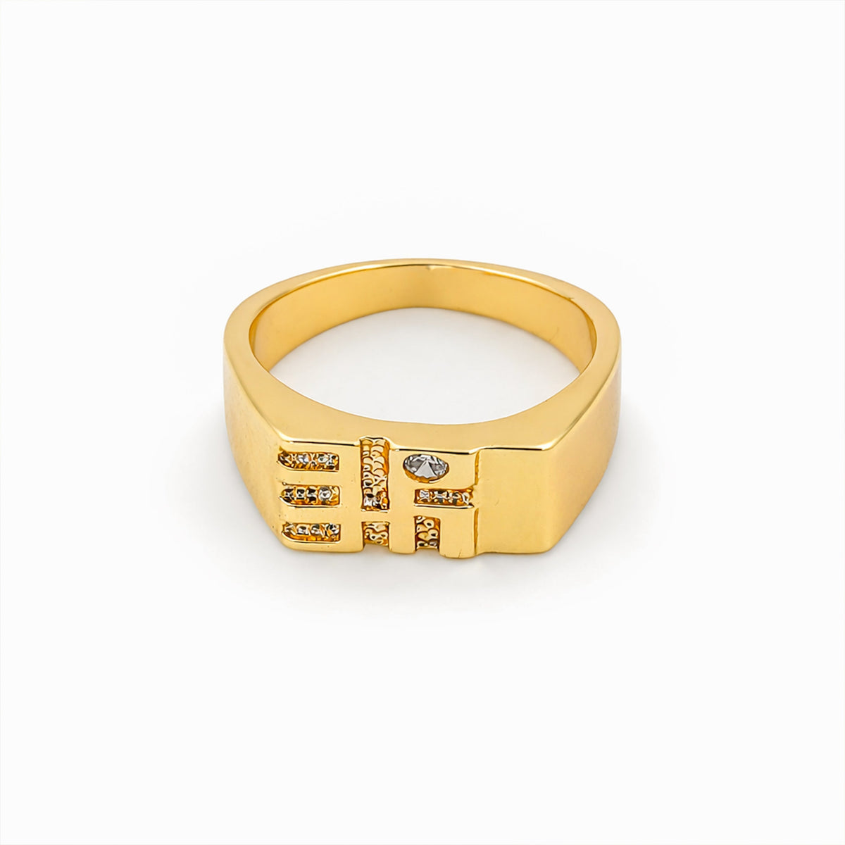 Elite Square Block Ring jewellery product view 6