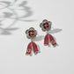 Scarlet Bloom Diamond Drop Earrings jewellery product view 5