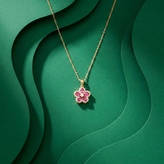 Rose Bloom Luxe Pendant Necklace jewellery product view 1