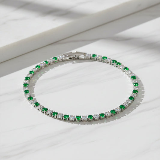 Crown Diamond Tennis Bracelet jewellery product view 1