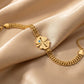 Elite Gold Nazar Clover Bracelet jewellery product view 1