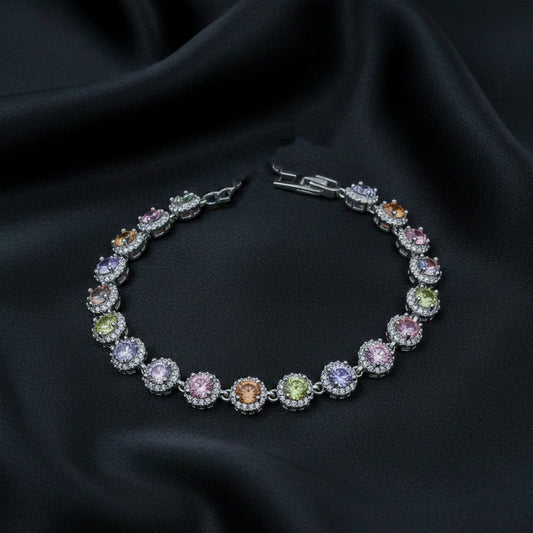 Lustrova Royal Halo Bracelet jewellery product view 1