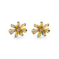 Golden Daisy Bloom Earrings jewellery product view 6