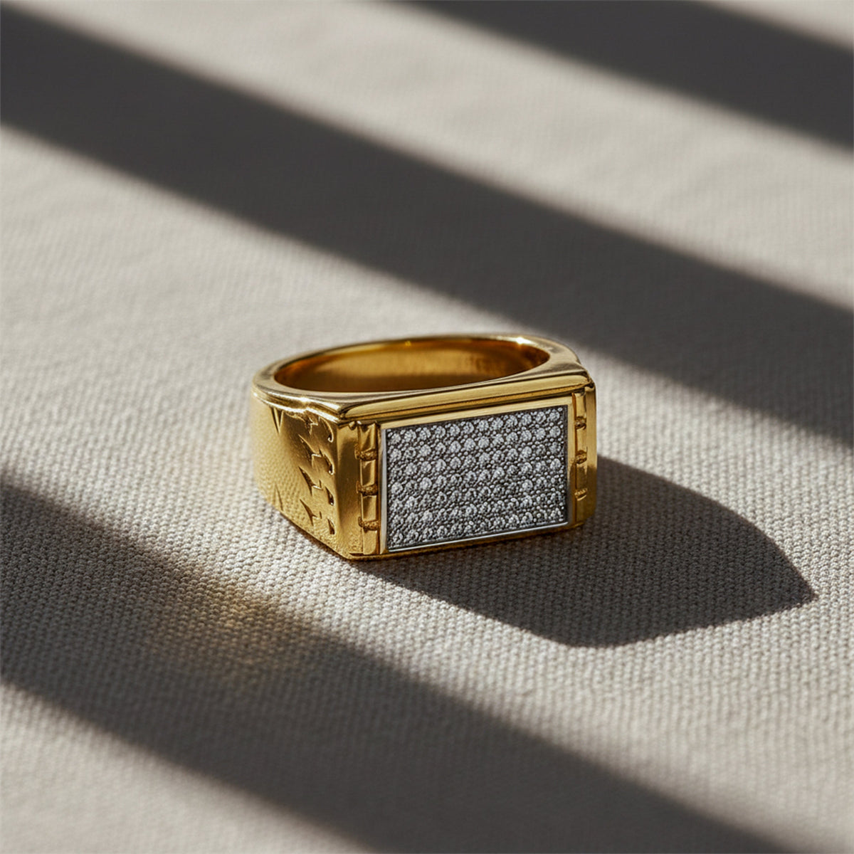 Crown Square Diamond Ring jewellery product view 3