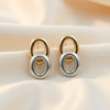 Timeless Dual Link Gold Silver Earrings jewellery product view 1