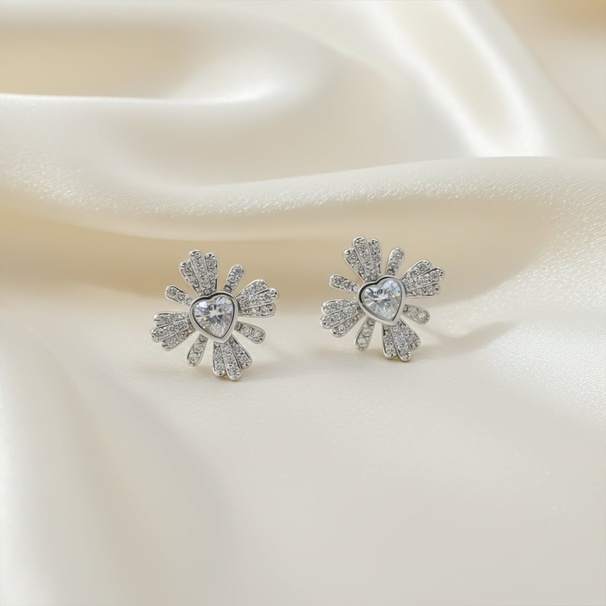 Divine Diamond Studs Earrings jewellery product view 2
