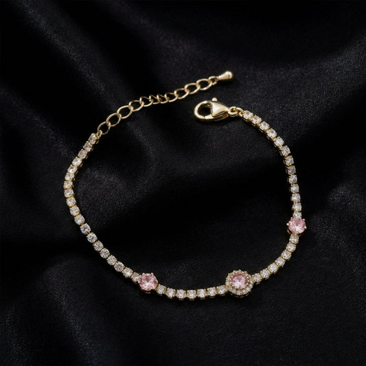 Eterna Pink Radiance Bracelet jewellery product view 1
