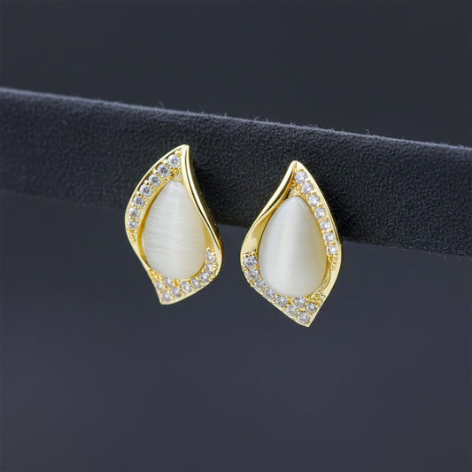 Cat Eye Teardrop Earrings jewellery product view 1