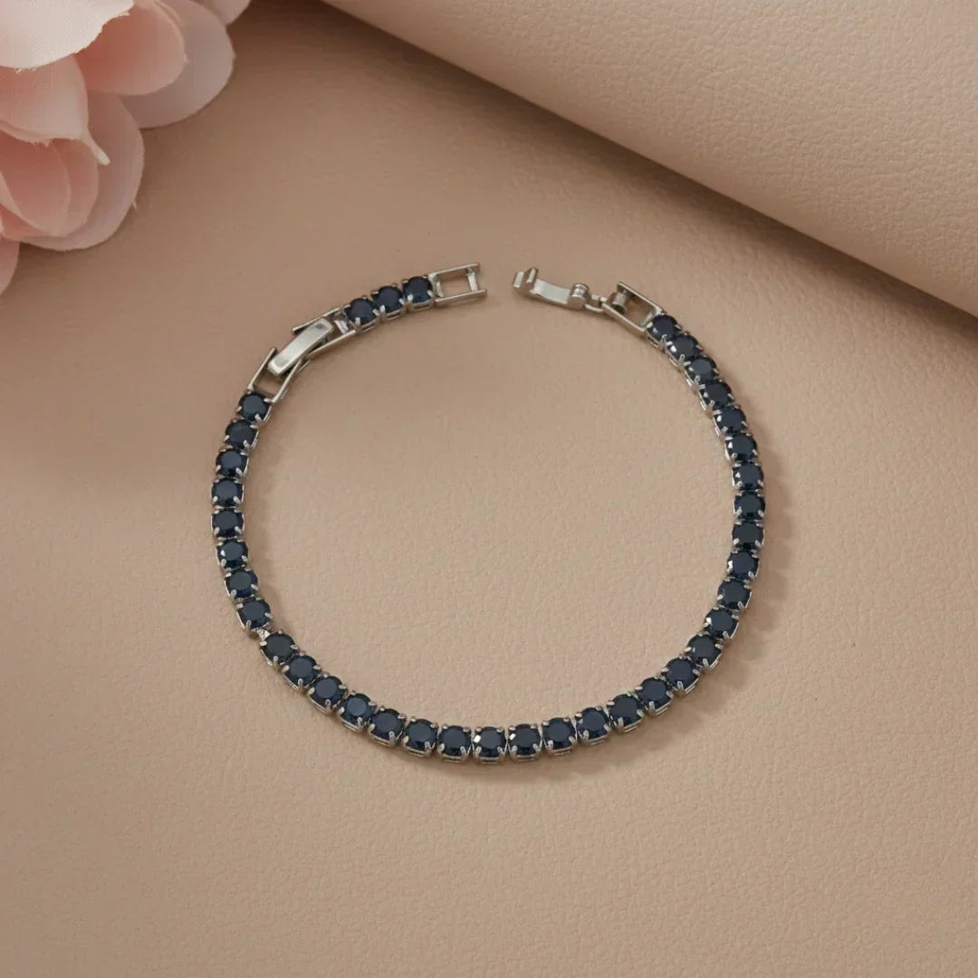 Azure Sapphire Tennis Bracelet jewellery product view 1