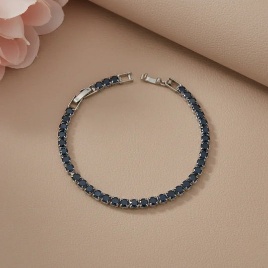 Azure Sapphire Tennis Bracelet jewellery product view 1