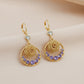 Lavender Luxe Rose Earrings jewellery product view 2