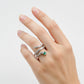 Mystic Emerald Diamond Wrap Ring jewellery product view 5
