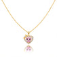 Pink Heart Gemstone Pendant Necklace jewellery product view 6