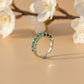Prestige Green Stone Eternity Ring jewellery product view 1