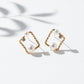 Square Pearl Earrings jewellery product view 11