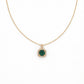 Velora Emerald Pendant Necklace jewellery product view 3