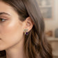 Premium Crystal Purple Stud Earrings jewellery product view 2