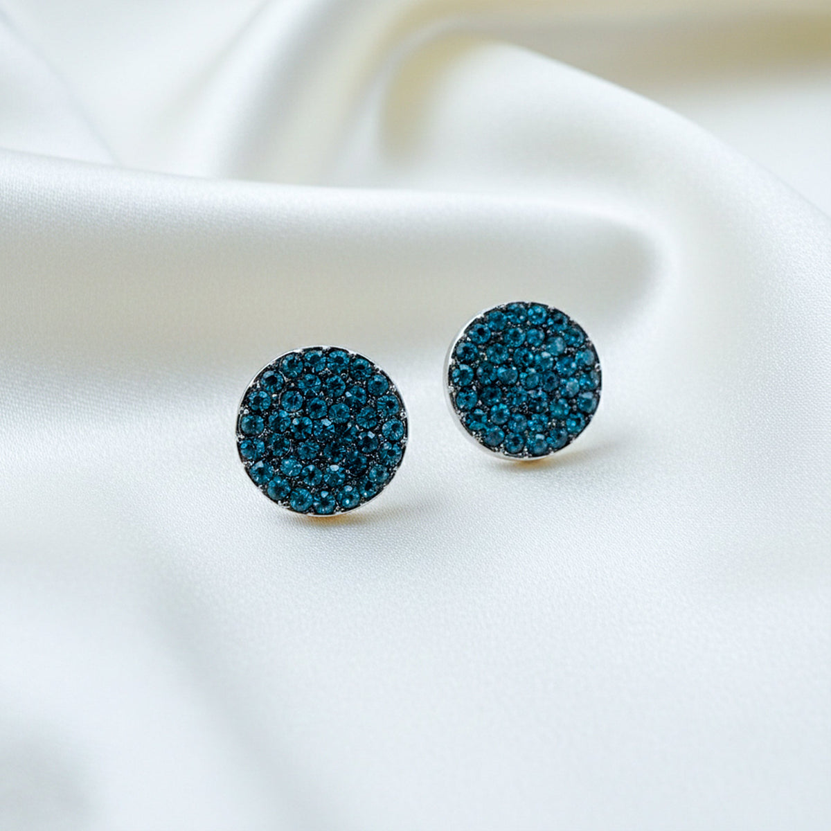 Sapphire Spark Pave Earrings jewellery product view 1
