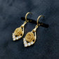 Classic Gold Flower Drop Earrings jewellery product view 1