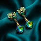 Velvet Emerald Luxe Earrings jewellery product view 2