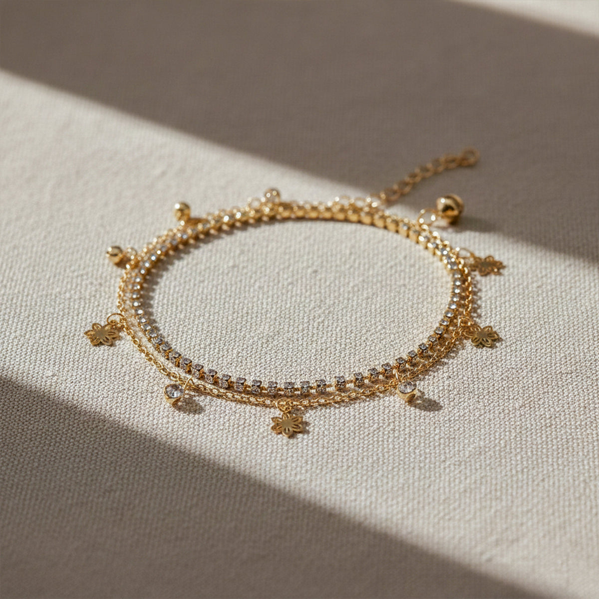 Aura Flora Premium Anklet jewellery product view 3