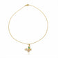 Vintage Emerald Butterfly Pendant Necklace jewellery product view 4
