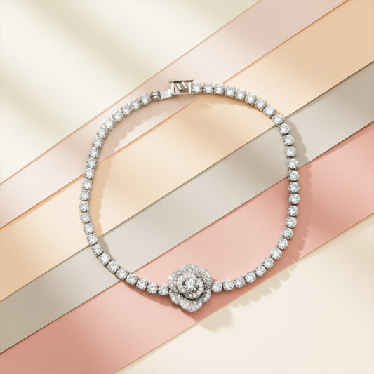 Infinity Blossom Tennis Bracelet jewellery product view 1
