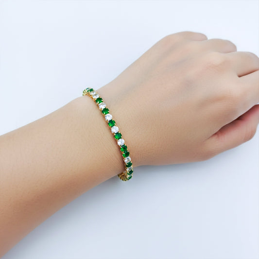 Zenvia Emerald Glow Bracelet jewellery product view 2