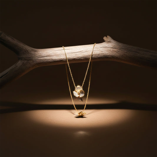 Celeste Bloom Diamond Pendant Necklace jewellery product view 1
