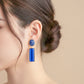 Royal Blue Opulence Earrings jewellery product view 2