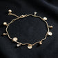 Luxpenny Signature Gold Charm Anklet jewellery product view 2