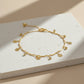 Golden Blossom Charm Anklet jewellery product view 1