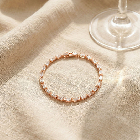 DazzleLink Rose Gold Bracelet jewellery product view 1