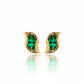Velvet Green Luxe Curve Earrings jewellery product view 6